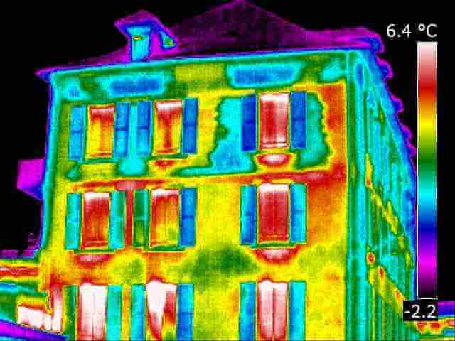 Thermographie infrarouge, maison, appartement