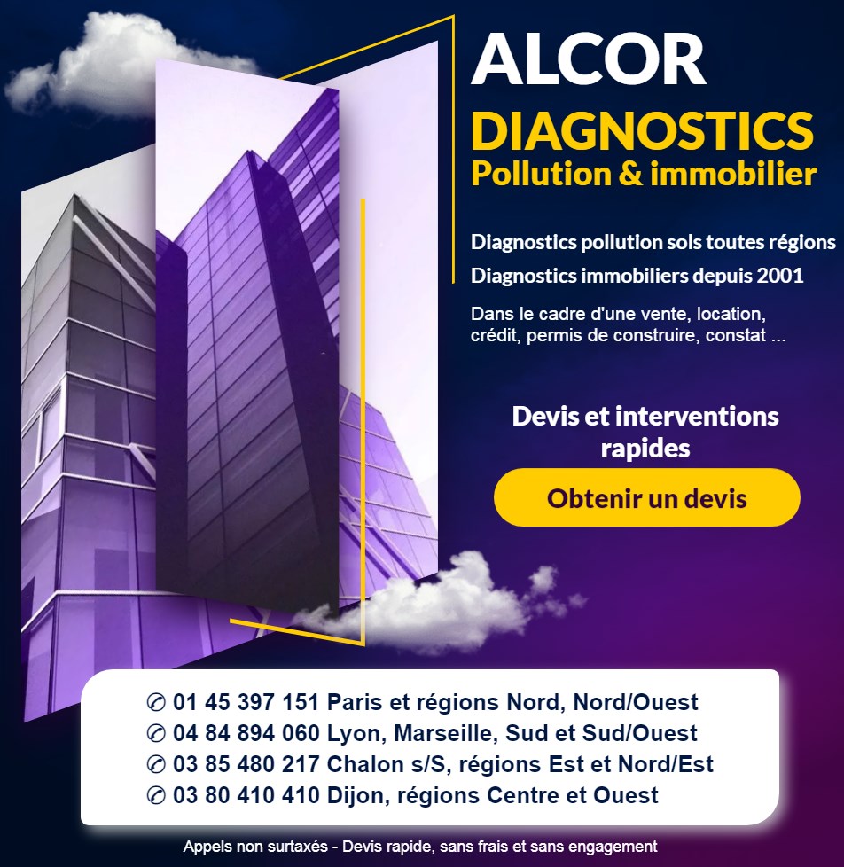ALCOR Diagnostics pollution sols immobiliers