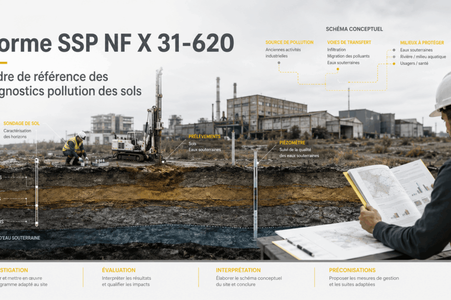 Norme SSP NF X cadre de référence des diagnostics pollution des sols
