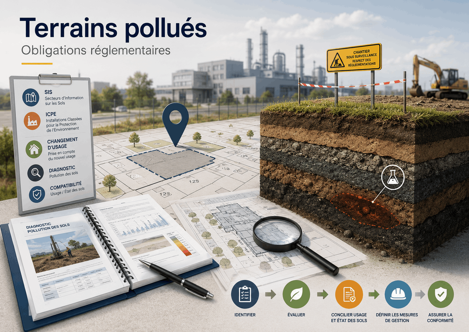 Terrains pollués et guide des textes réglementaires Terrains pollués et guide des textes réglementaires