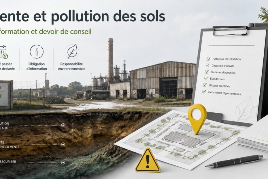 Vente d’un ancien site industriel et information de l’acheteur