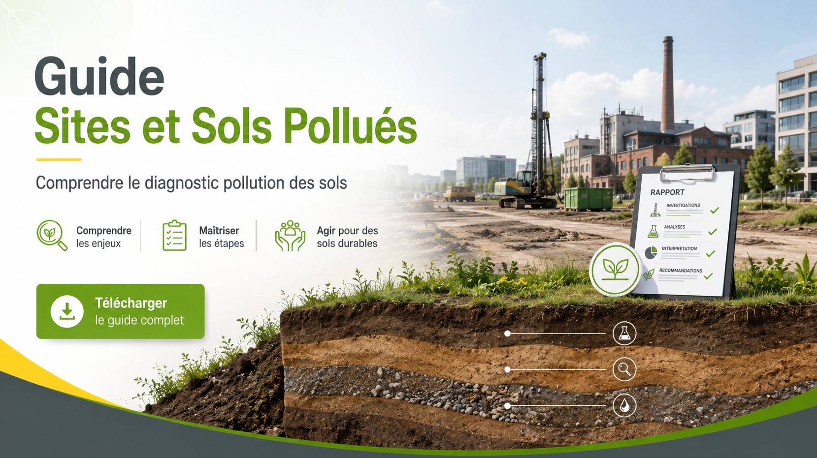 Sites et sols pollués (SSP) conséquences et mesures de gestion Guide Sites et sols pollués (SSP) à télécharger